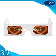 عینک های دیفرانسیل قهوه شیشه های رنگین کمان کاغذ 250g سفارشی چاپ