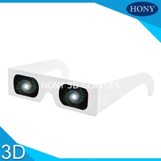 عینک های کاغذی 3D عینک آتش بازی Spiral 3D عینک های هولوگرافی Full Color Print