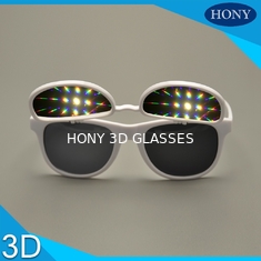 پاک کردن 13500 خط دو لنز تلنگر تا 3D عینک Diffraction قرمز بنفش سفید