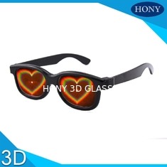 ABS Frame Heart 3D عینک سیاه قاب برای عروسی