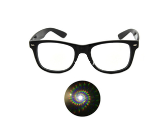 عینک های دیجیتال نهایی 3D Spiral Clear Pruner Rave Prism Glass Spirals Rainbow Fireworks