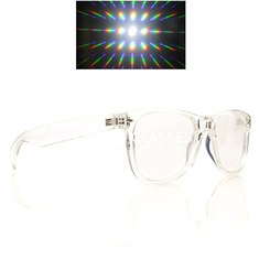 لنز سفارشی Rave Prism Grating Glasses Rainbow Fireworks / Spiral