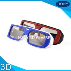 عینک 3D Real 3D دایره ای قطبی شده مورد استفاده در تئاتر تلویزیون منفعل 3D
