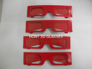 حرفه ای کاغذ سفارشی 3D عینک برای سرگرمی / سفر محیط زیست دوستانه