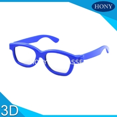 بچه های پلاستیکی 3D عینک پلاریزه، عینک های یکبار مصرف چشم با قاب رنگارنگ
