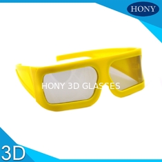 عینک 3D قطبی 3D خطی زرد بزرگ 148 * 52 * 155mm برای سینما