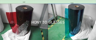 لنز پلیآفیز پلیمر با کارایی بالا عدسی قرمز سایز عینک قرمز آبی 3D