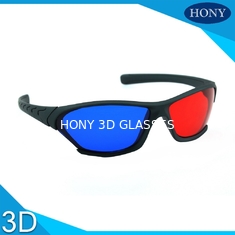 عینک 3D Anaglyph 3D عینک آفتابی لنزهای قرمز آبی سیاه