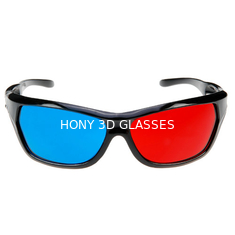 عینک 3D عینک پلاستیکی قرمز Cyan 3D با لنزهای PET 1.6mm
