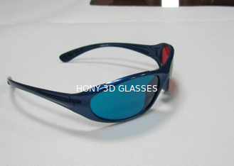 عینک آفتابی قرمز آبی 3D قاب پلاستیکی برای فیلم 3D Dimensional