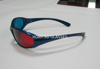 عینک آفتابی قرمز آبی 3D قاب پلاستیکی برای فیلم 3D Dimensional