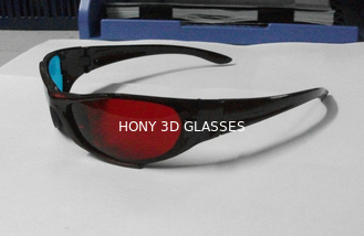 عینک 3D Anaglyphic عینک آفتابی قرمز با لیزر PET 1.6mm