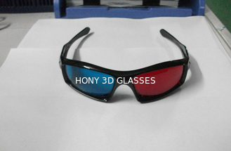 3D عینک پلاستیکی قرمز Cyan 3D قابل استفاده برای فیلم 3D