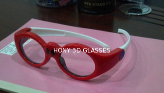 لنزهای سفارشی کودکان و نوجوانان لنزهای DLP Link 3D عینک برای تلویزیون قاب قرمز 120Hz