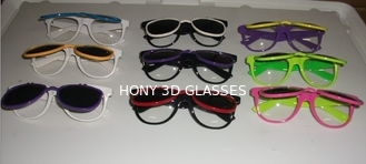 پلاستیکی Diffraction 3D عینک مد قاب علامت سفارشی چاپ 12 رنگ