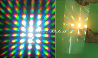 Custom diffraction 3d fireworks glasses with 0.06mm PVC laser lenses