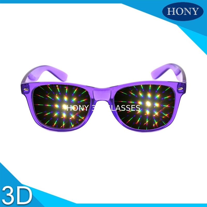 لنزهای ضخیم تر از لنزهای سه بعدی عینک دیفراشن 3D برای عینک های آتش بازی حزب 3D