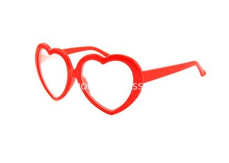 عینک پلاستیکی دیافراگم قلب قرمز عینک 3D Rainbow برای حزب