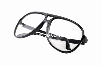 عینک های قابل شستشو 3D پلاستیکی دایره ای برای قطعه قطعه شدن برای فیلم Reald یا Masterimage