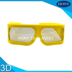 عینک 3D قطبی 3D خطی زرد بزرگ 148 * 52 * 155mm برای سینما