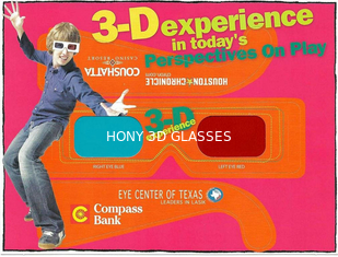 عینک 3D Anaglyph 3D حاوی عینک ایمنی قطبی شده