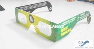 عینک خورشیدی گرفتگی کاغذی کاغذی، عینک لیزر لیزر پی وی سی 0.06mm PVC