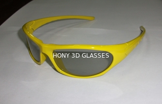 Red Blue Linear Polarized 3D Glasses , 0.72mm TAC Polarized Lens Green Magenta