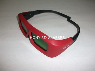 120Hz VR Red DLP Link Active Shutter 3D عینک تلویزیون 0.7ma با باتری لیتیوم CR2032