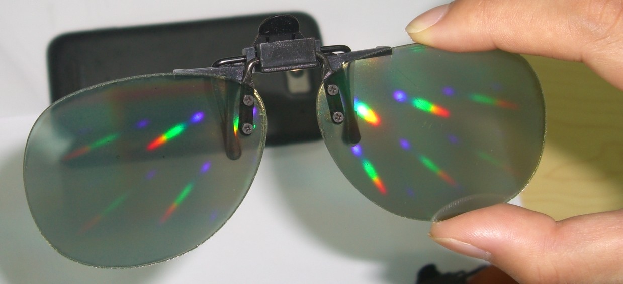 Full Color Plastic Frame 3D Fireworks Glasses Diffraction Lense Disposable